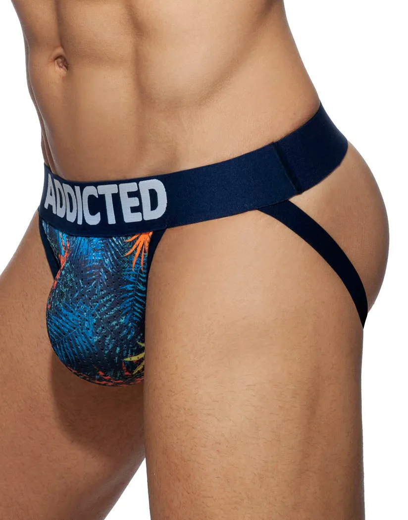 Addicted 3- Pack Tropical Mesh Jock Push Up AD911P
