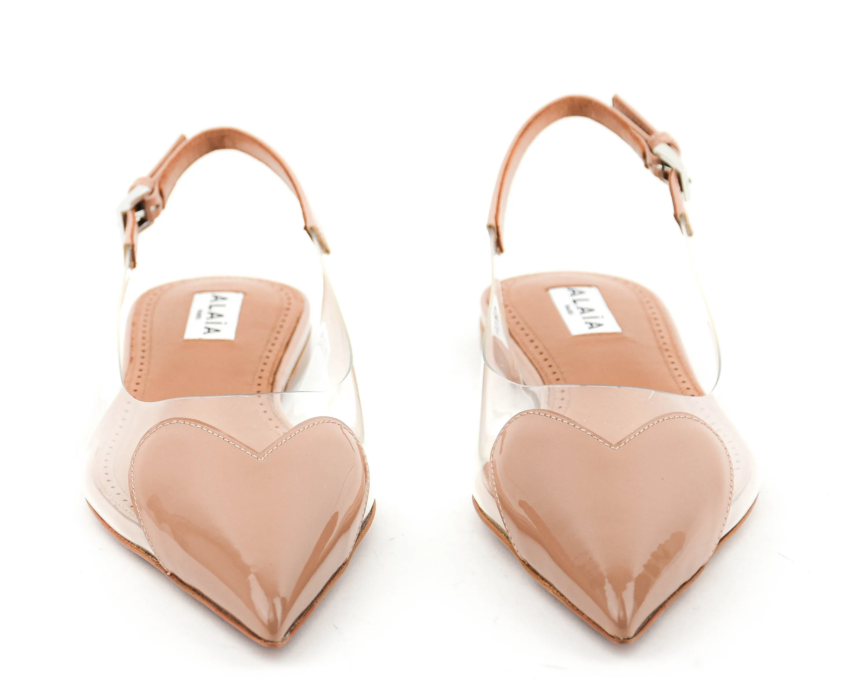 ALAIA LE COUER SLINGBACK FLAT NUDE
