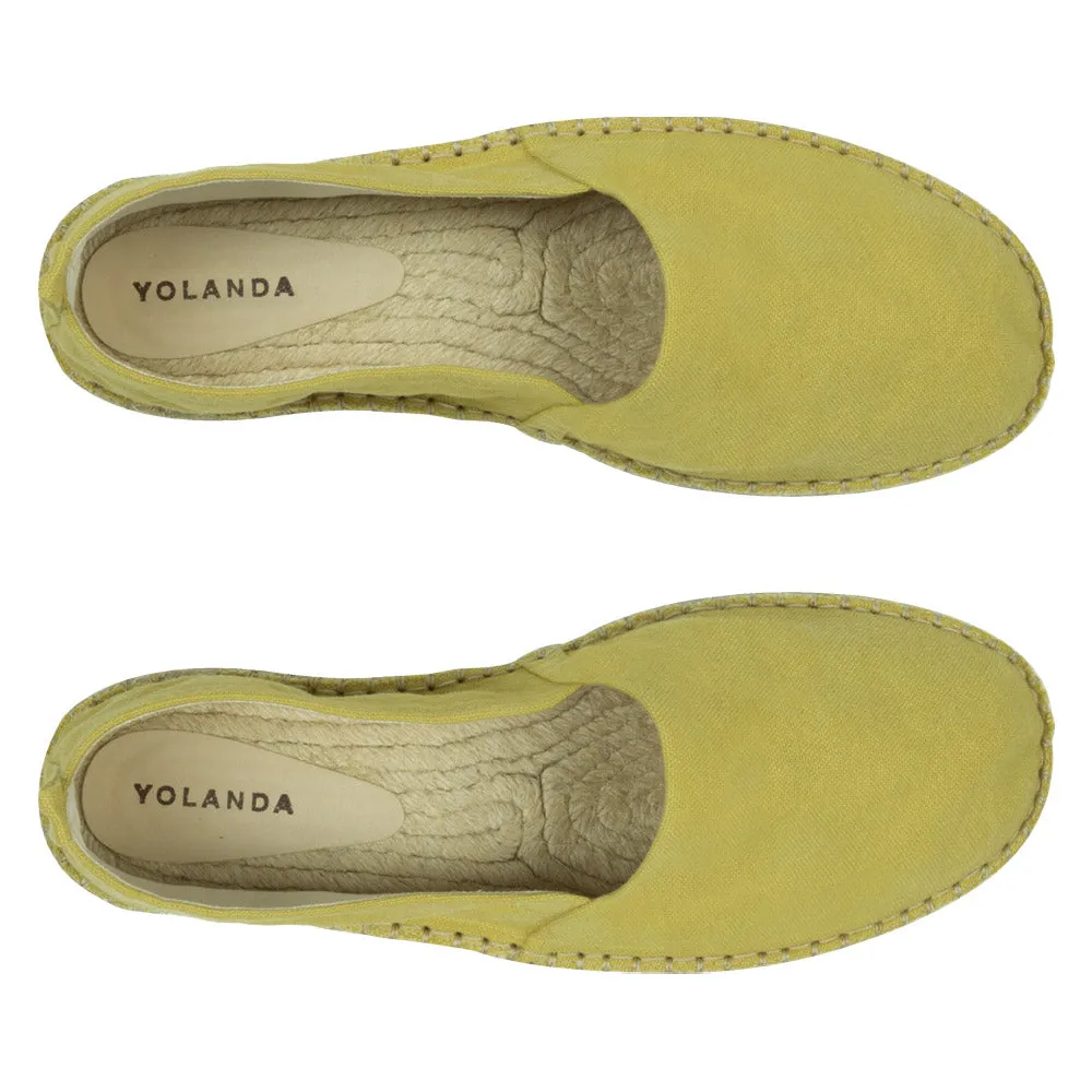 Alpargata Espadrille Masculina Yolanda Açafrão