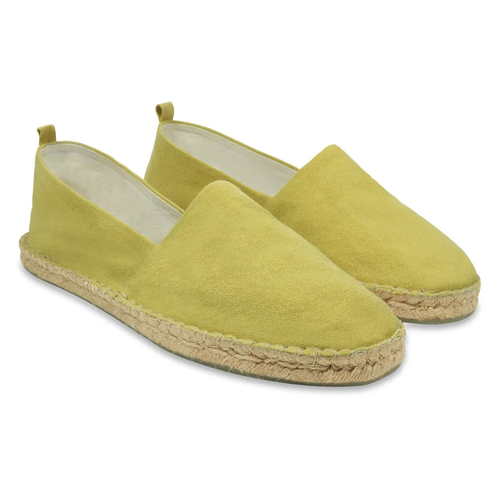 Alpargata Espadrille Masculina Yolanda Açafrão