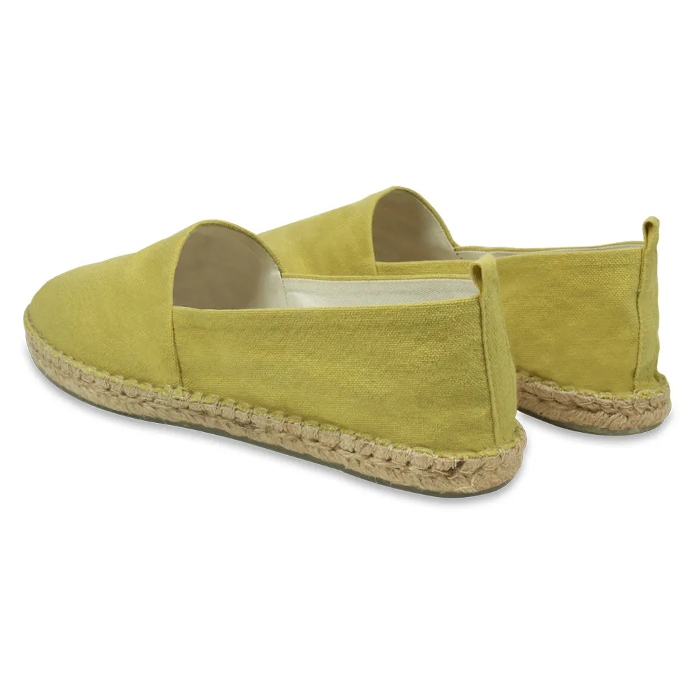 Alpargata Espadrille Masculina Yolanda Açafrão