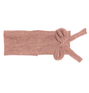 Bébé Bow Headwrap // Blush KNIT