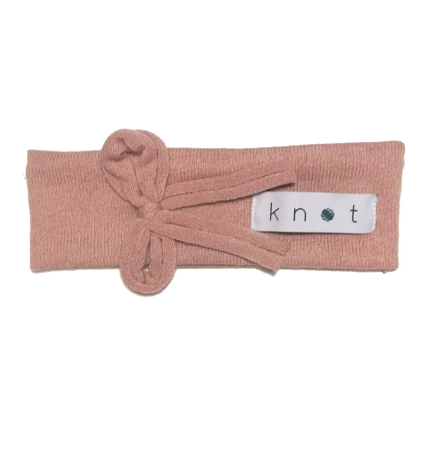 Bébé Bow Headwrap // Blush KNIT