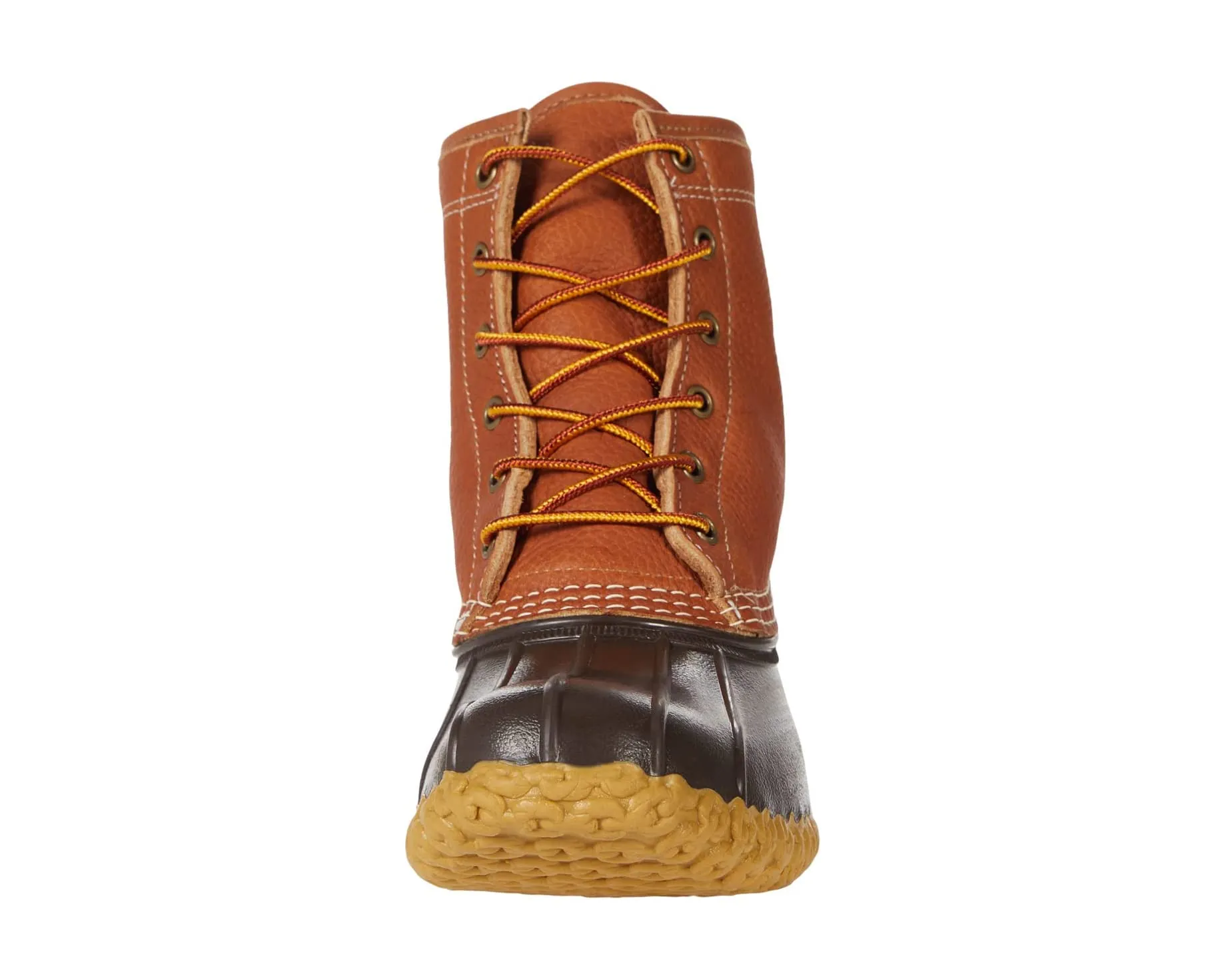Boots 8" Tumbled Leather Shearling Lined Bean Boot Lean, tan