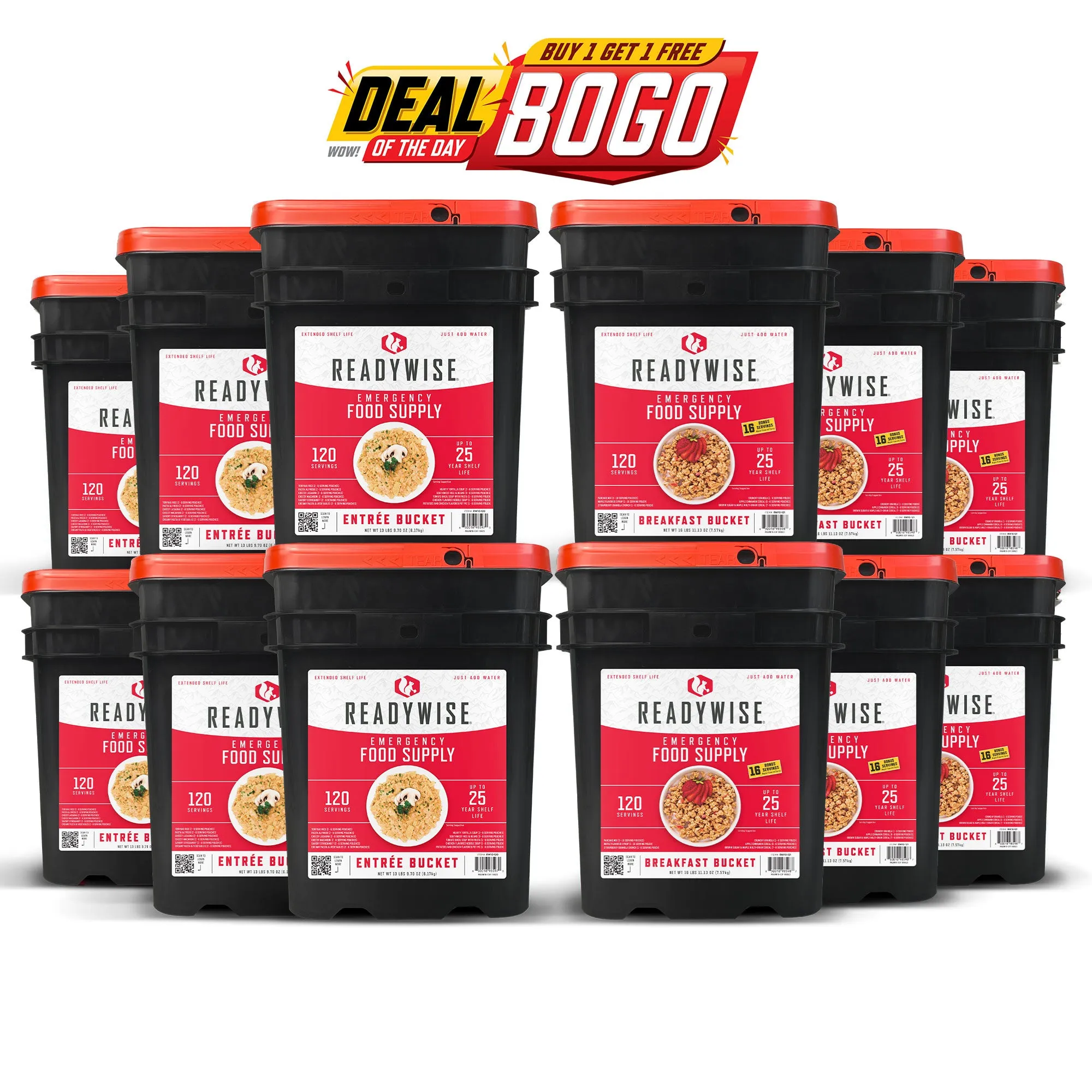 Buy 1, Get 1 Free 720 Serving Package of Long Term Emergency Food Supply