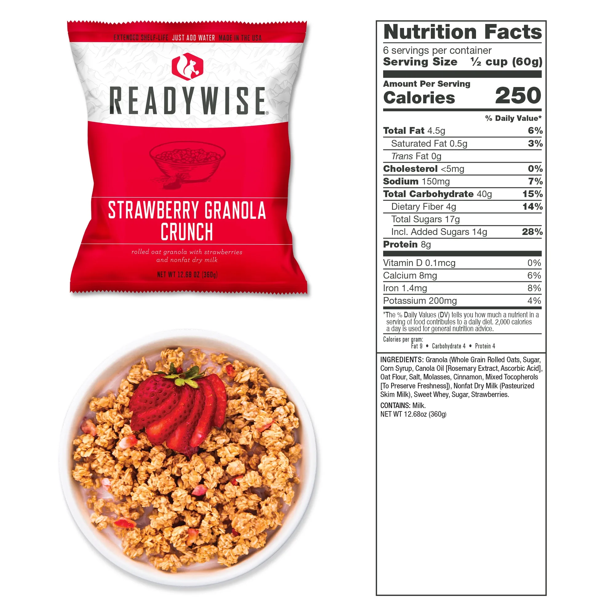 Buy 1, Get 1 Free 720 Serving Package of Long Term Emergency Food Supply