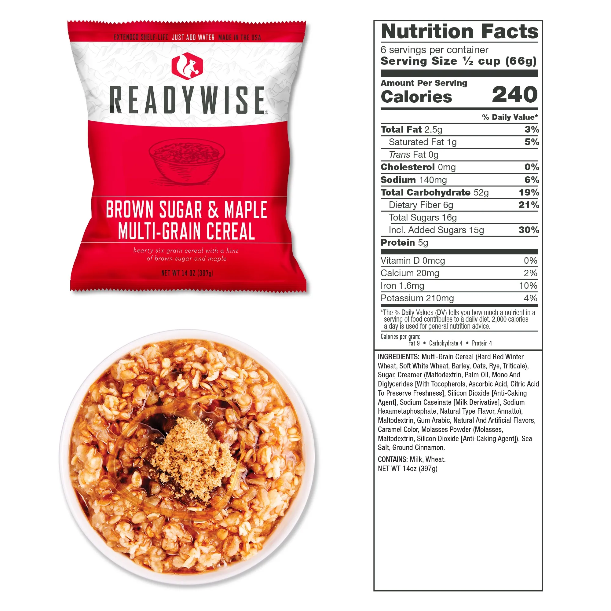 Buy 1, Get 1 Free 720 Serving Package of Long Term Emergency Food Supply