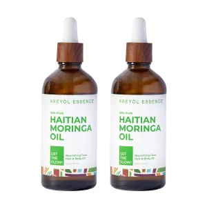 Buy Haitian Moringa Oil: Nourishing Face & Body Oil (3.4oz), get one FREE
