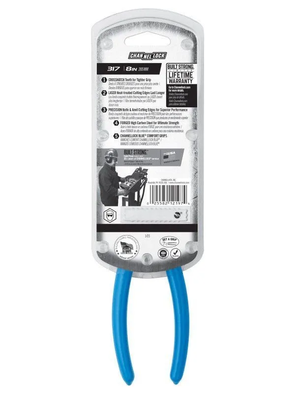 CHANNELLOCK 317 | 8-in. Long Nose Pliers with Side Cutter