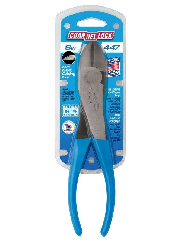 CHANNELLOCK 447 | 8-in. High Leverage Curved Diagonal Cutting Pliers
