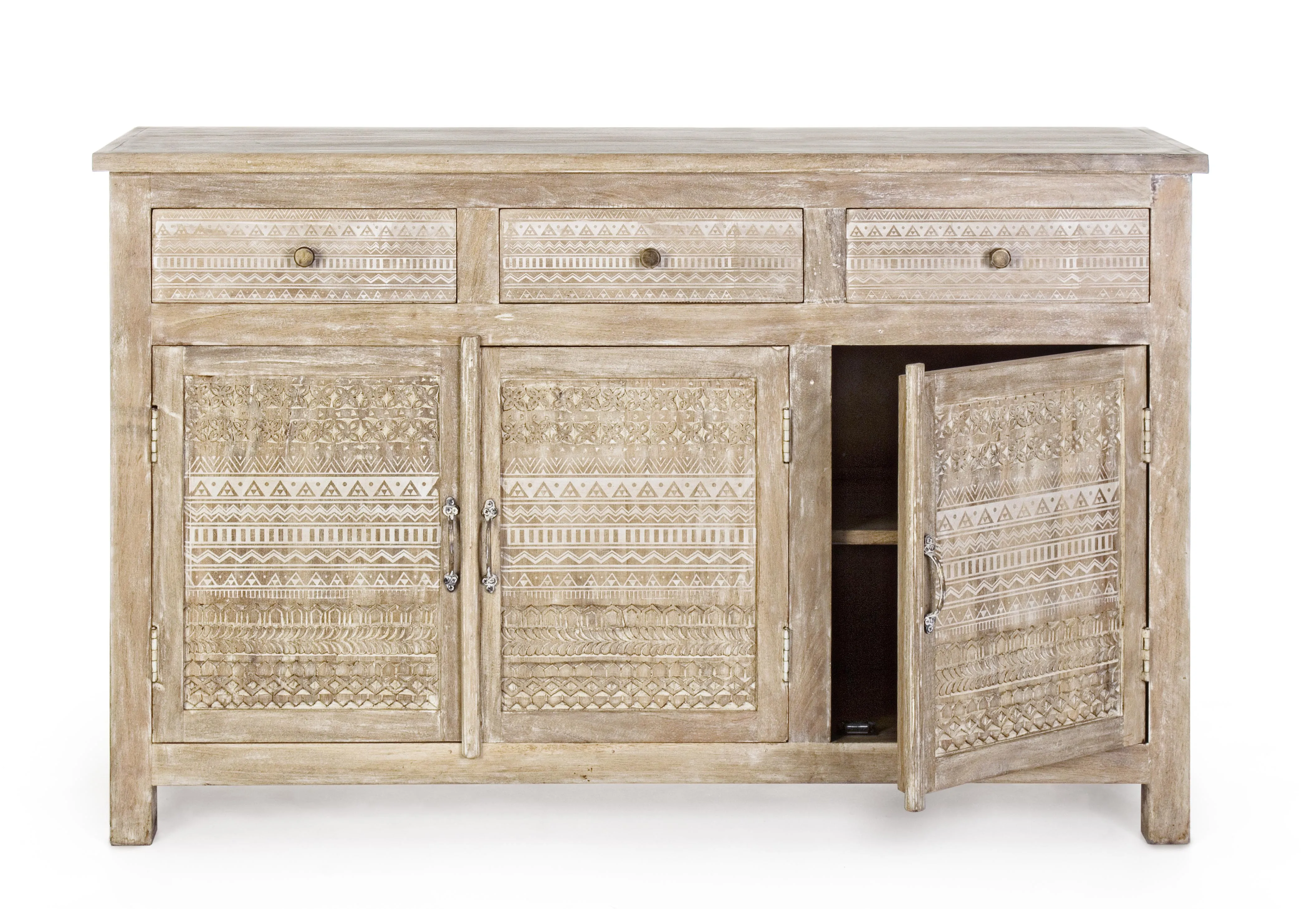 Credenza shabby chic 3 ante 3 cassetti