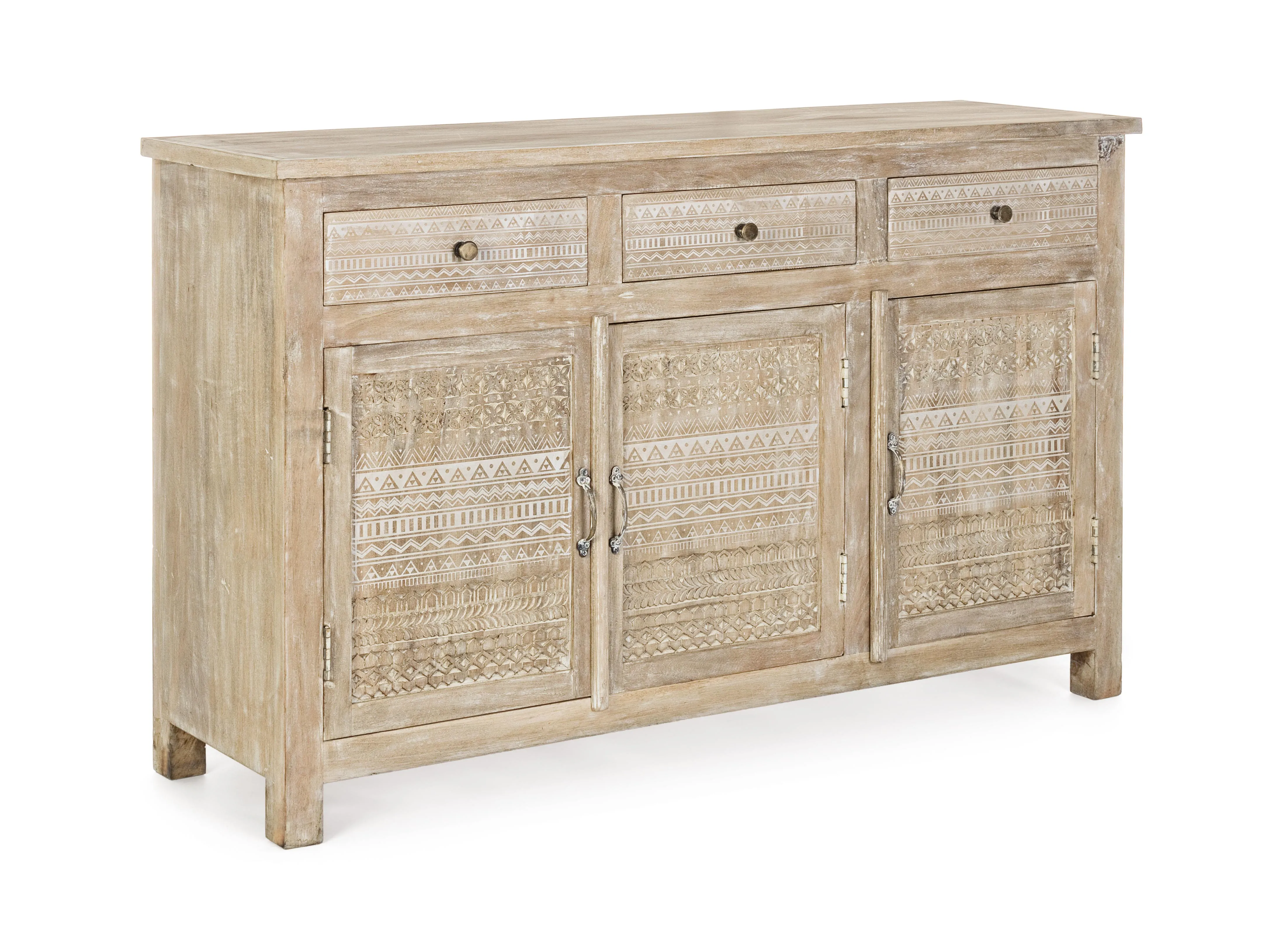 Credenza shabby chic 3 ante 3 cassetti