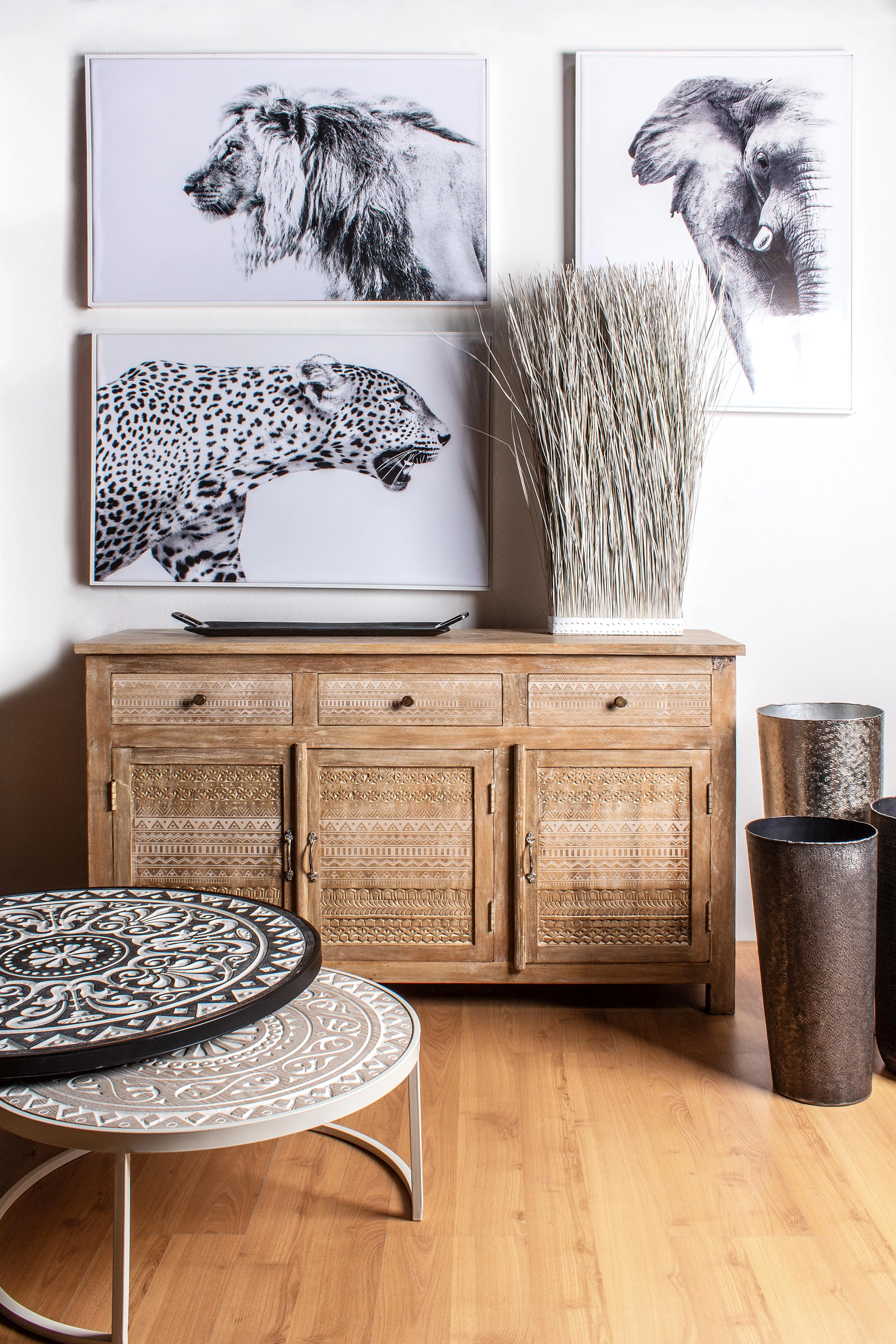 Credenza shabby chic 3 ante 3 cassetti