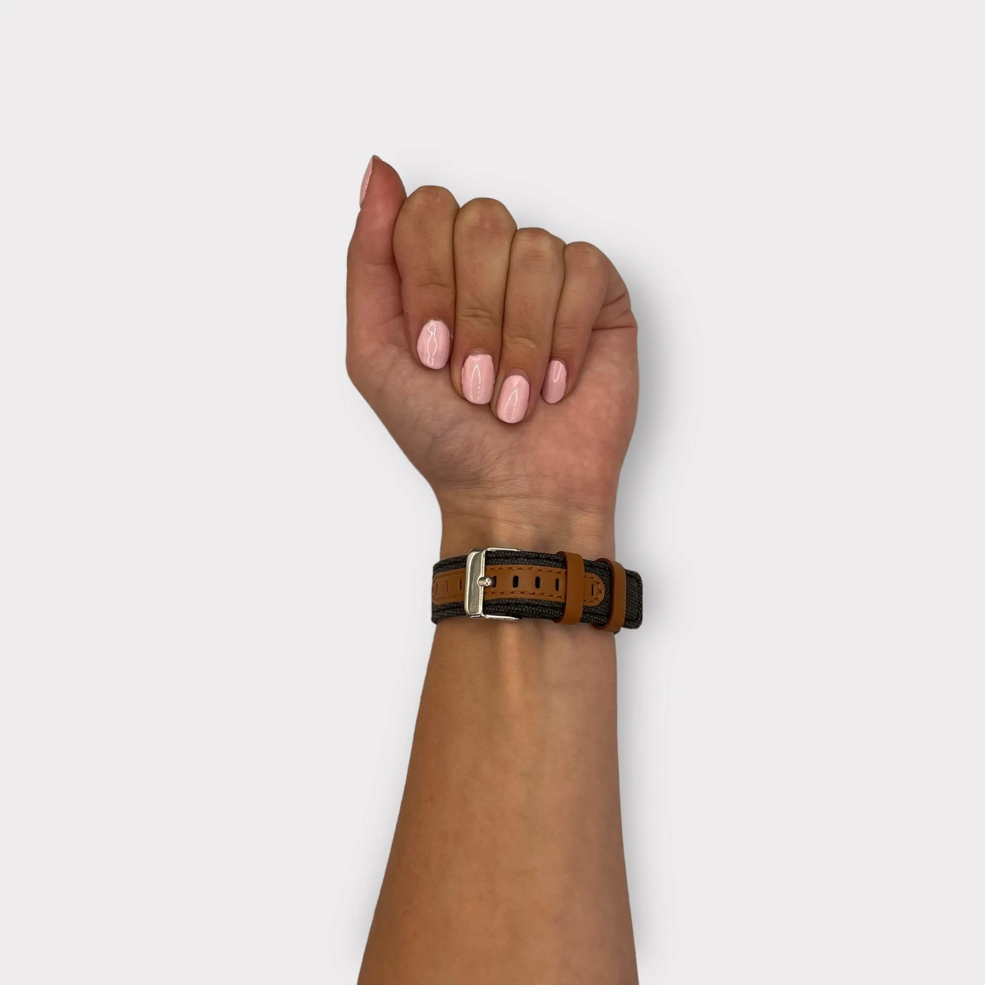 Denim & Leather Watch Straps Compatible with the Timberland 22mm Range