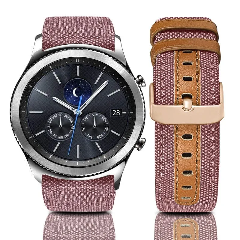 Denim & Leather Watch Straps Compatible with the Timberland 22mm Range