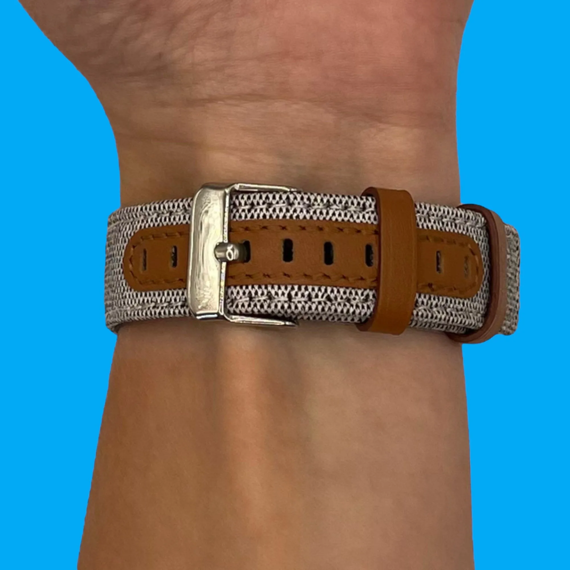 Denim & Leather Watch Straps Compatible with the Timberland 22mm Range