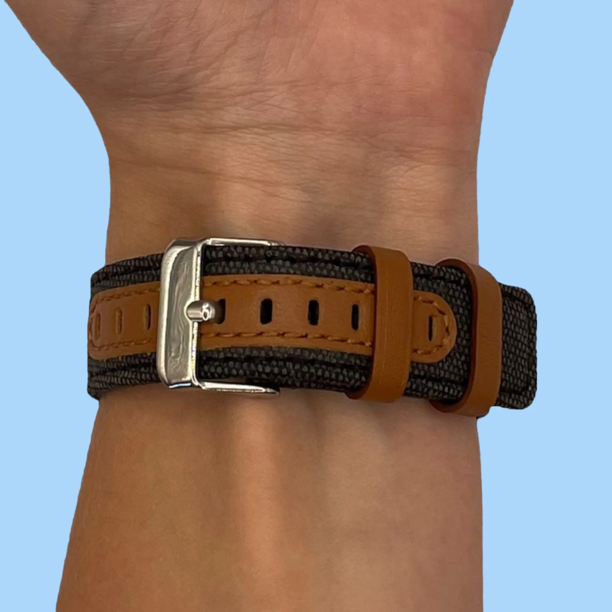 Denim & Leather Watch Straps Compatible with the Timberland 22mm Range