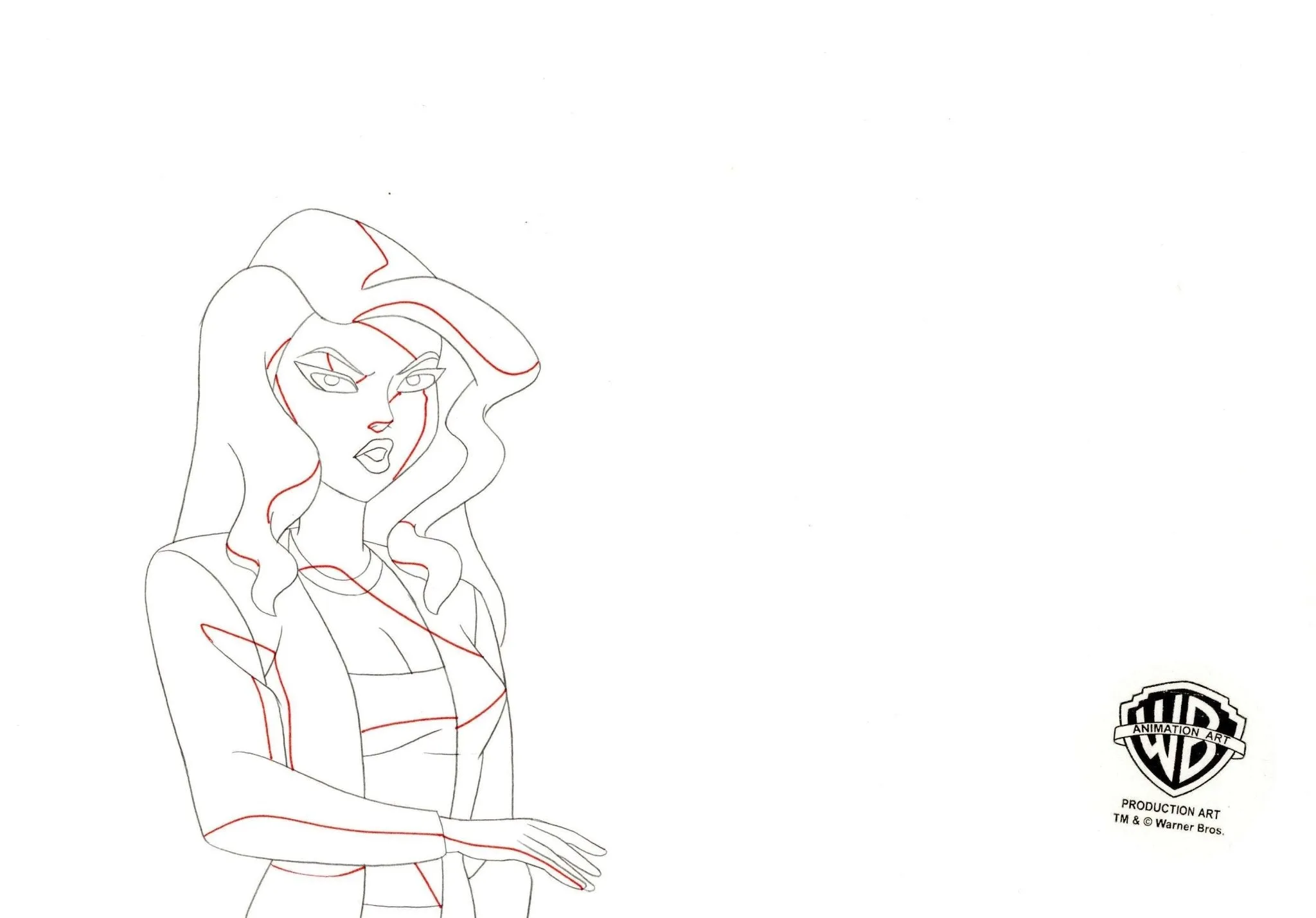 Justice League Unlimited Original Production Drawing: Black Canary