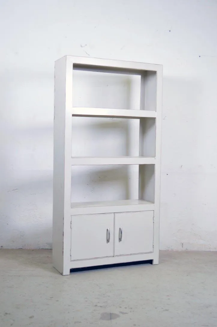 Libreria in legno massello shabby-chic