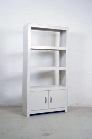 Libreria in legno massello shabby-chic