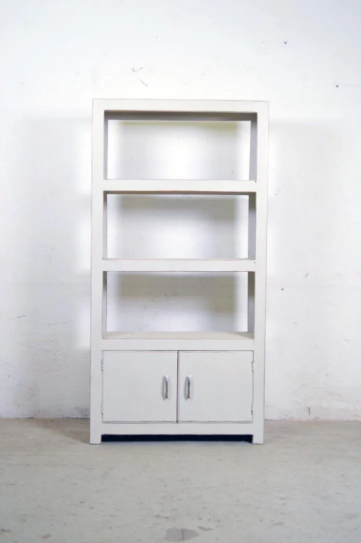 Libreria in legno massello shabby-chic
