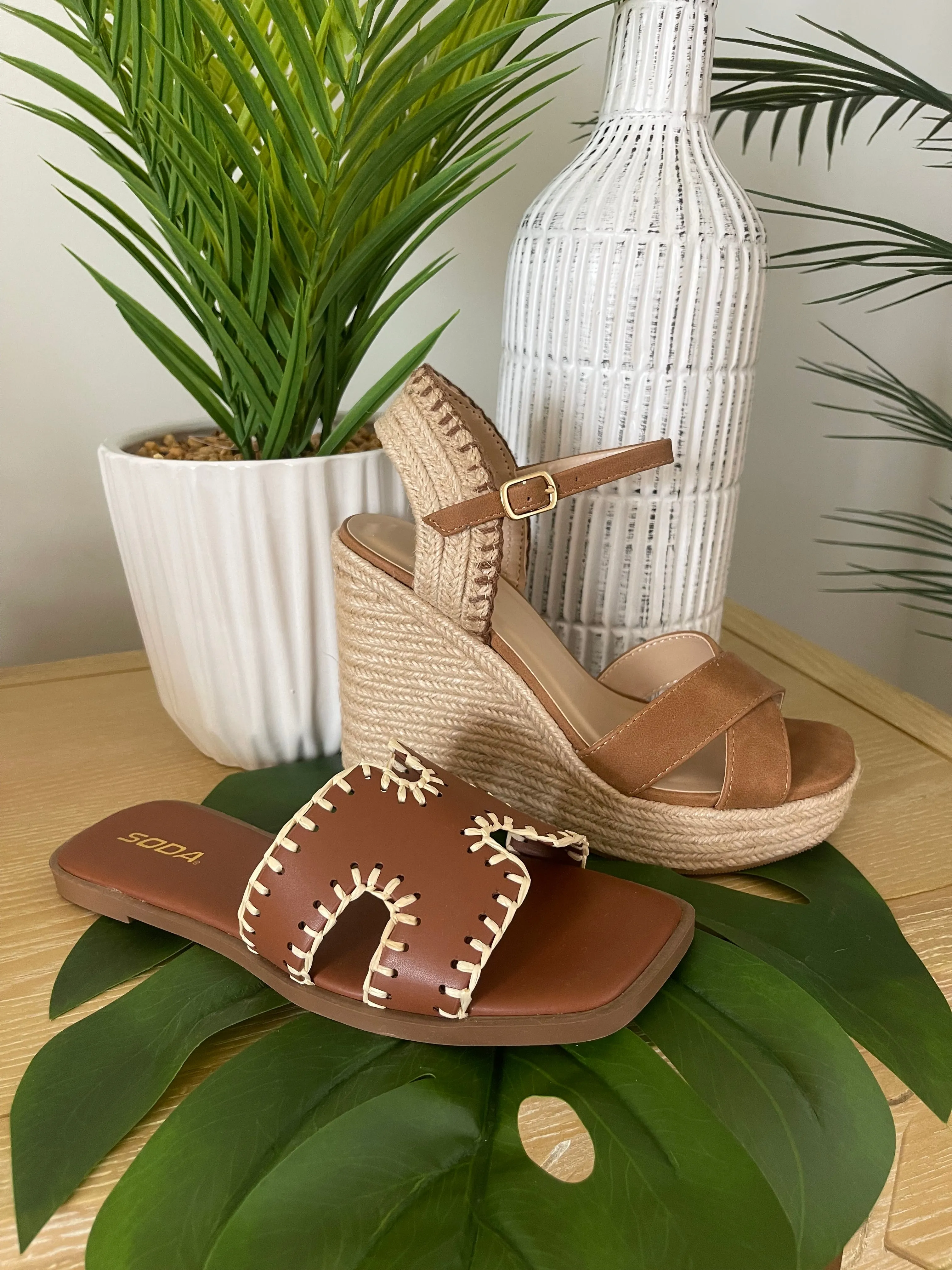 Lorita Cross Strap Espadrilled Platform Wedge Heel *FINAL SALE*