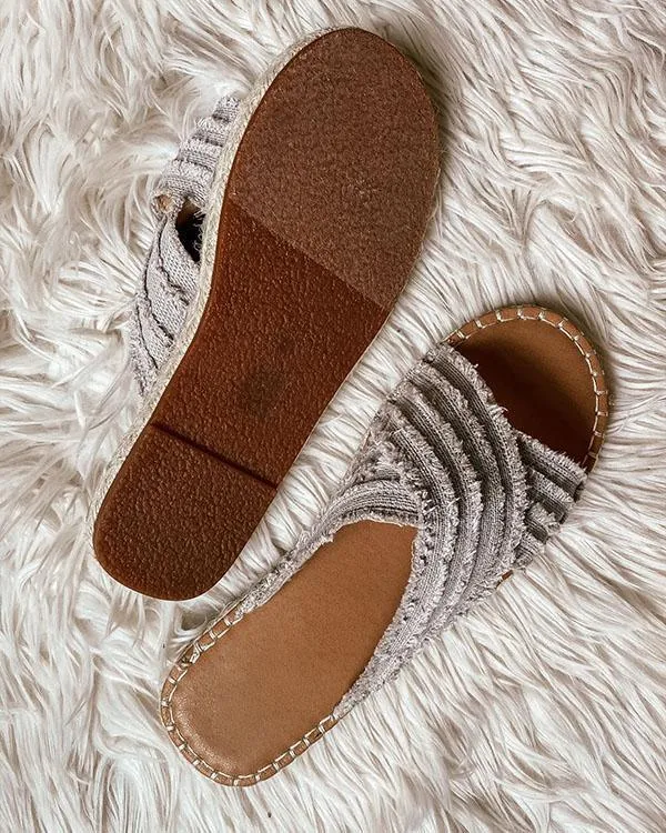 Melarey Cleo Espadrille Slides(3 Colors)