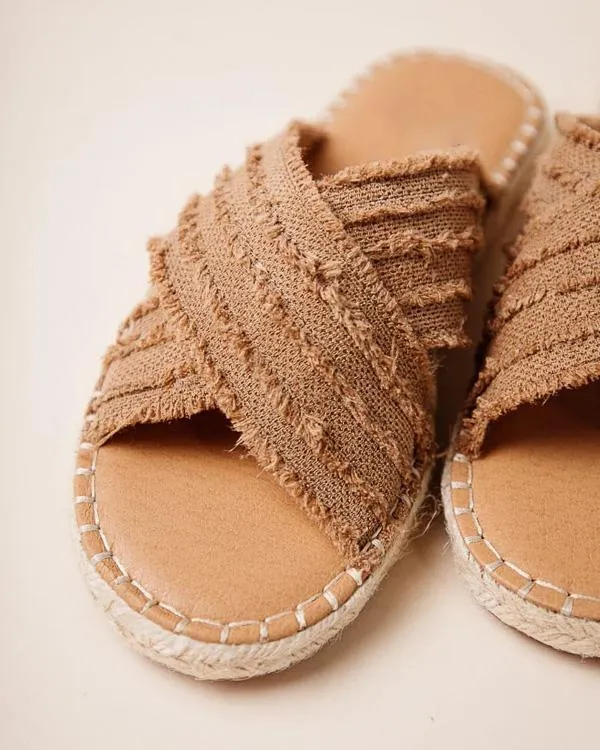 Melarey Cleo Espadrille Slides(3 Colors)