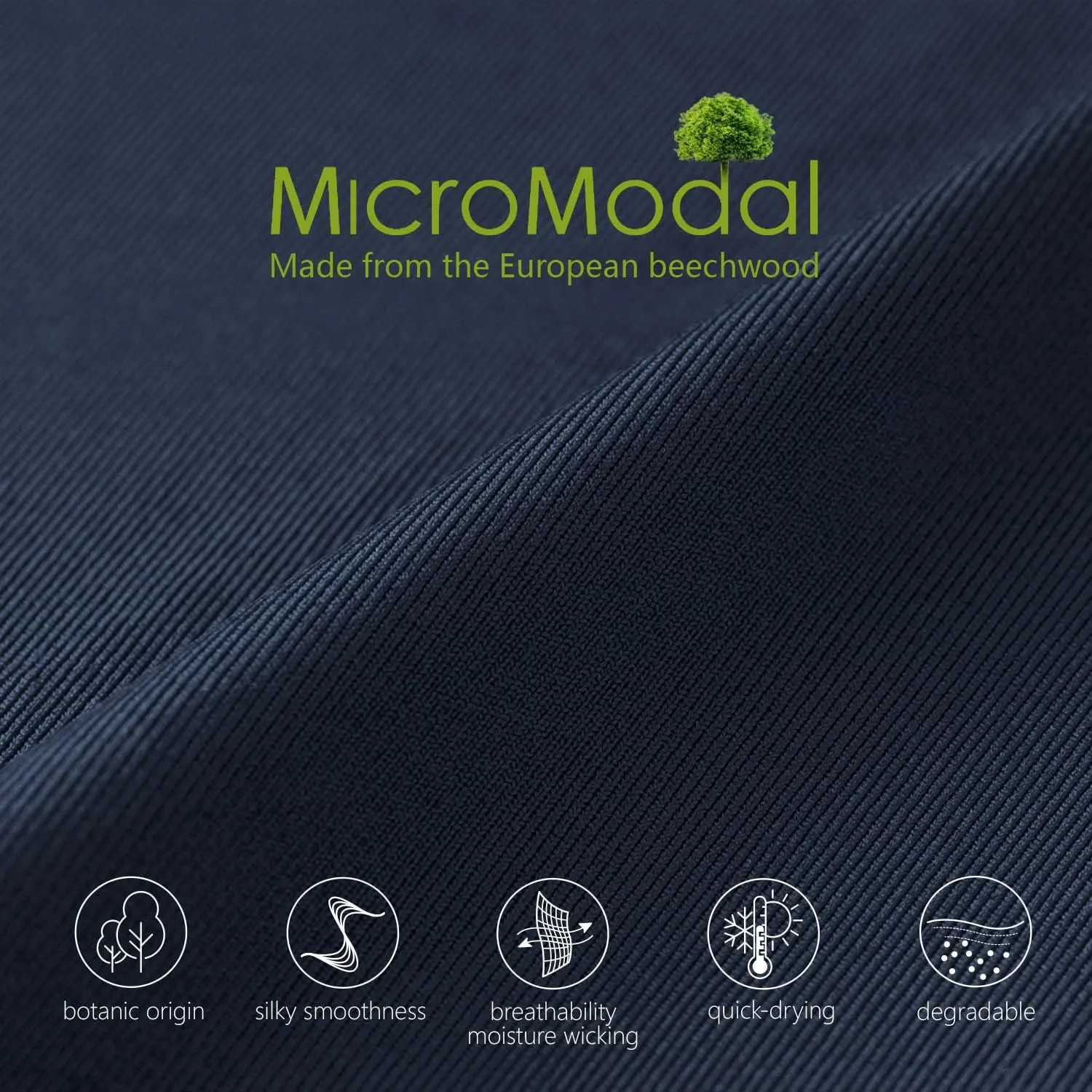Men's Underwear Micro Modal 3 Pack Boxer Briefs Open Fly