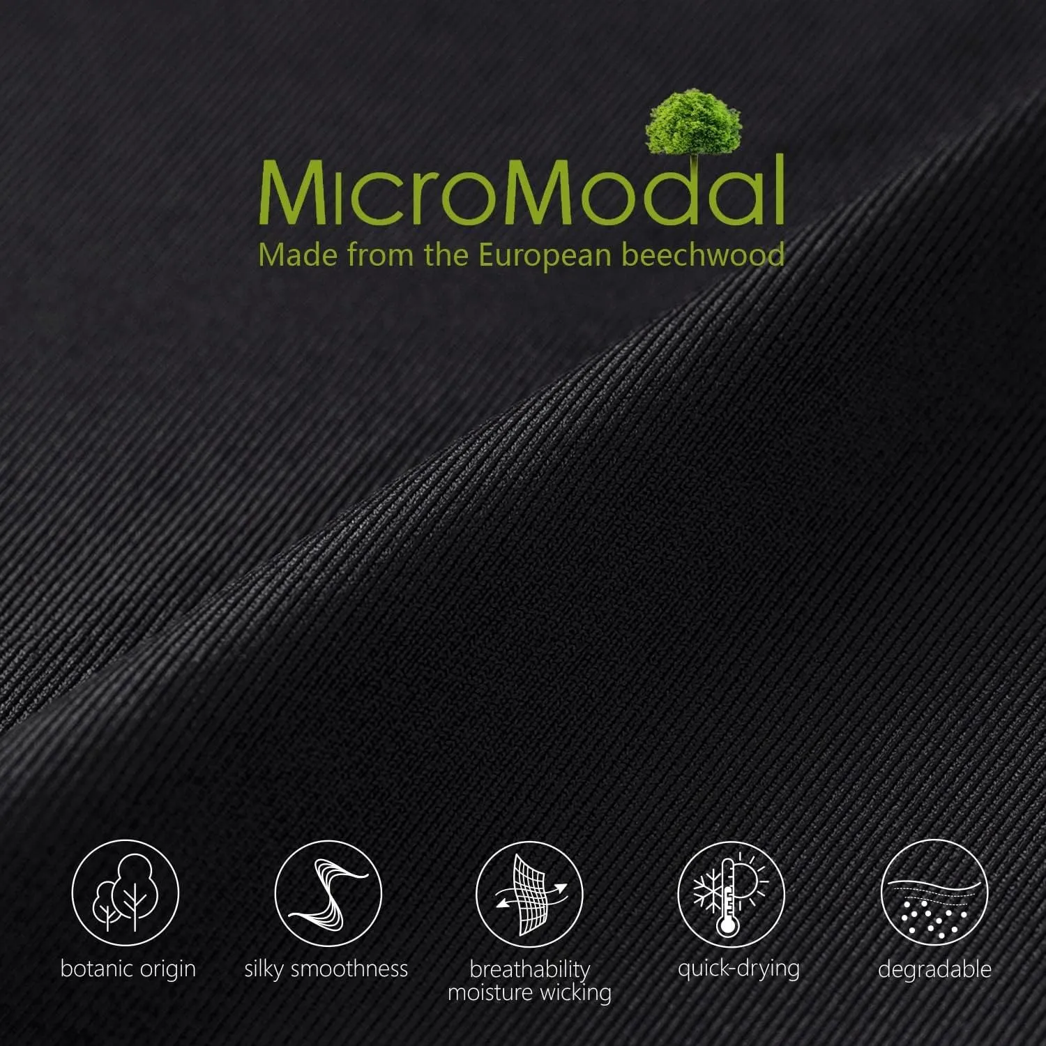 Men's Underwear Micro Modal 3 Pack Boxer Briefs Open Fly