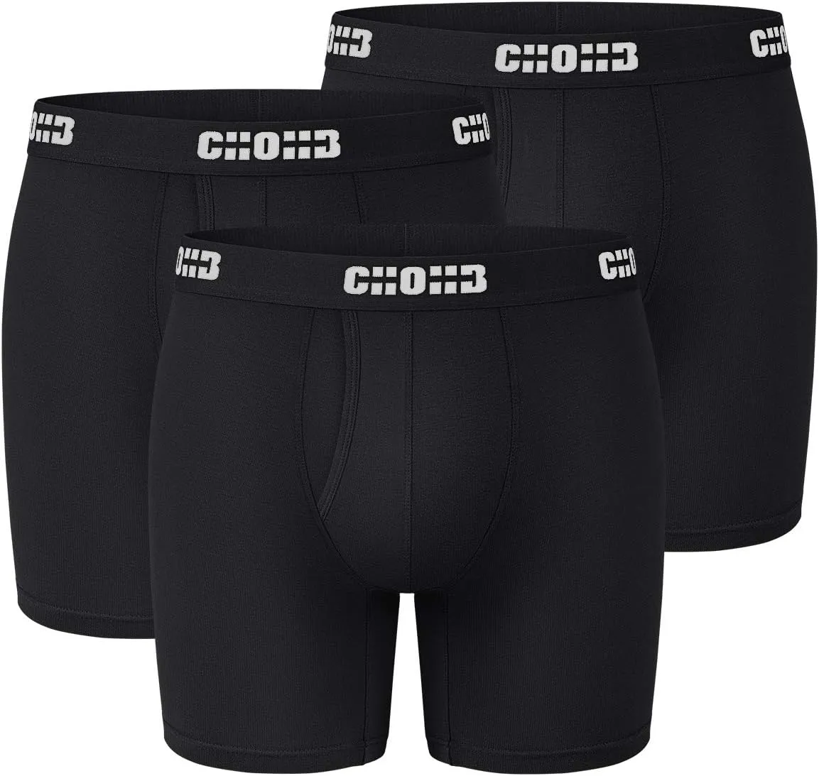 Men's Underwear Micro Modal 3 Pack Boxer Briefs Open Fly