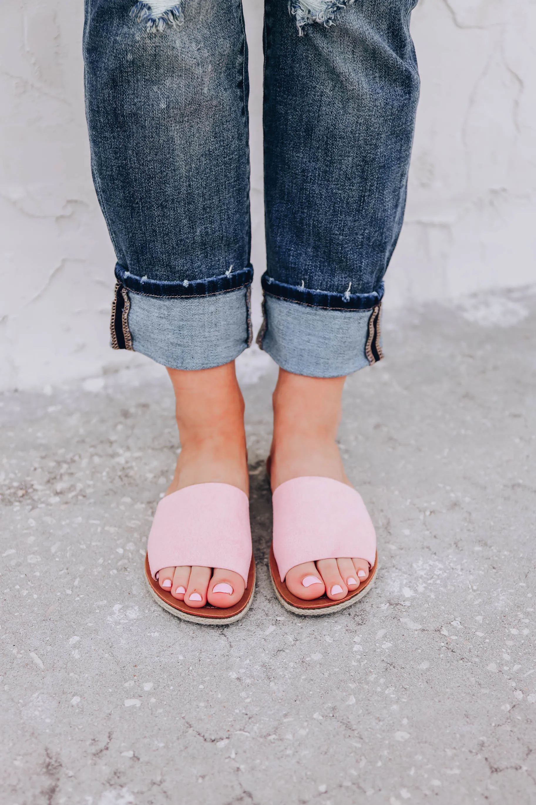 *MODEL* Bueno Wide Band Slide - Pink - SIZE 6 - FINAL SALE