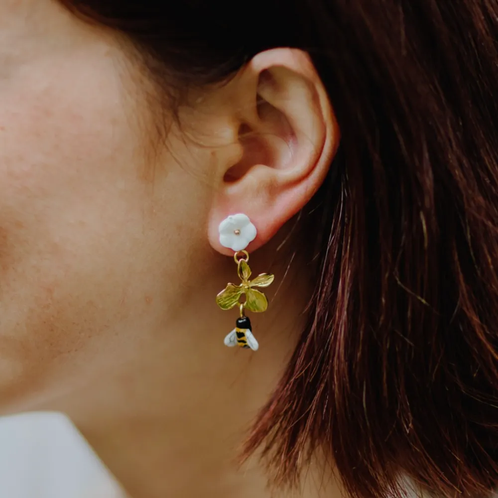 Nach Bee & Flower Earrings