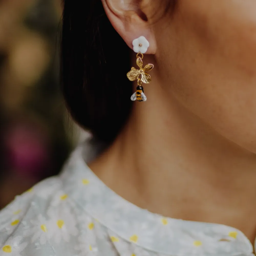 Nach Bee & Flower Earrings