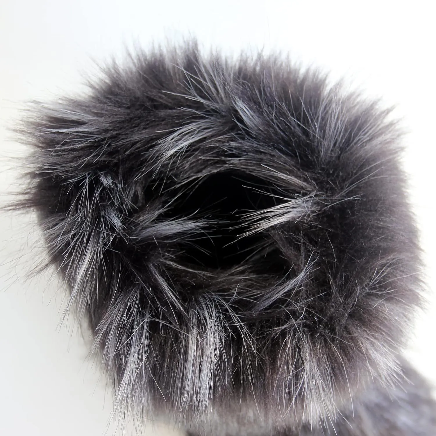QMFUR Women's Furry Faux Fur Boots Fuzzy Fluffy Mid Calf Snow Boots Suede Warm Fur Lined Booties Flat Fashion Boots
