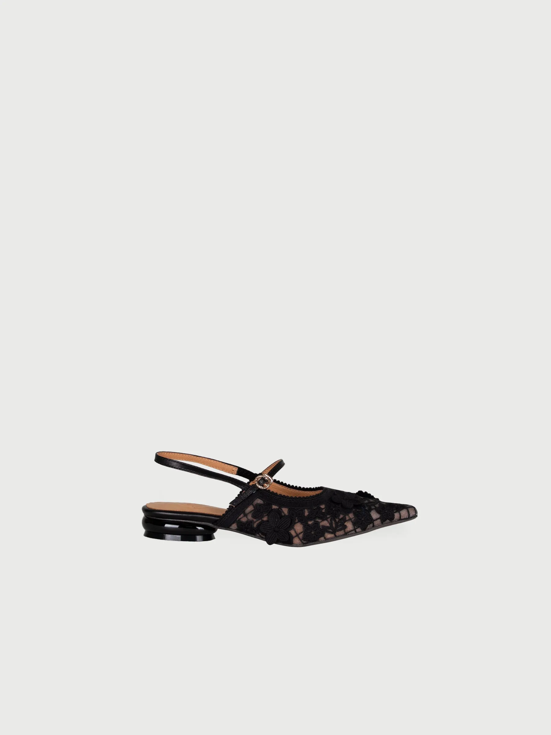 Rayla 𖠁 Pointed Low Pumps With Lace (Limited Edition)