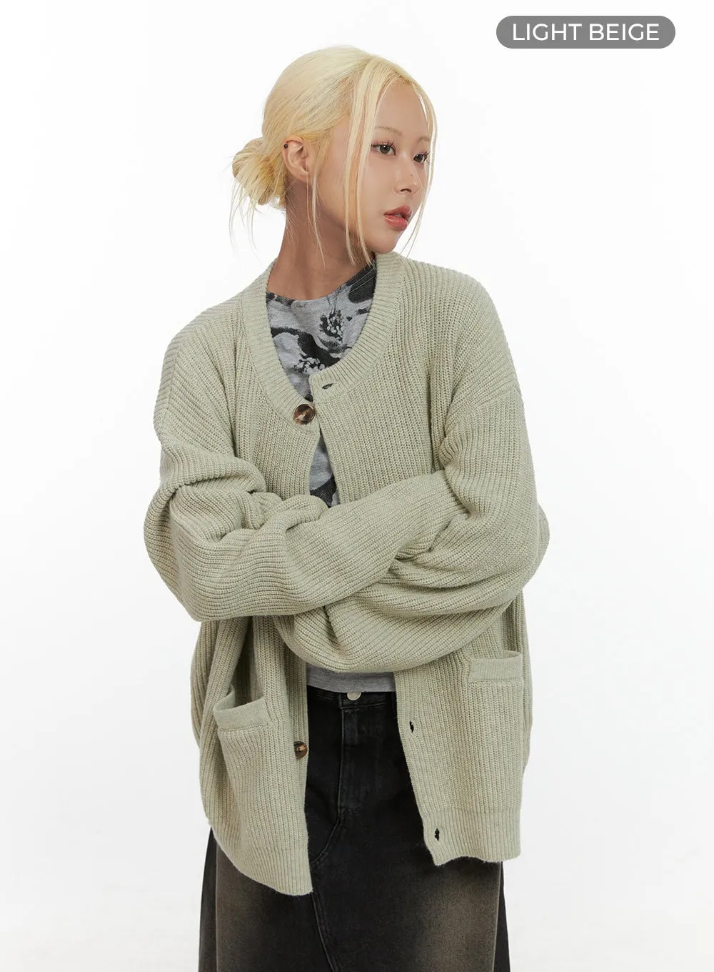 Relaxed Fit Cozy Cardigan CS425