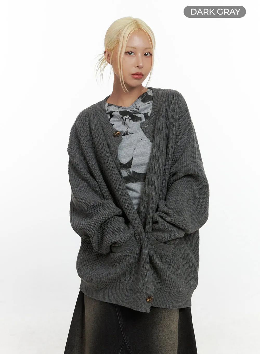 Relaxed Fit Cozy Cardigan CS425