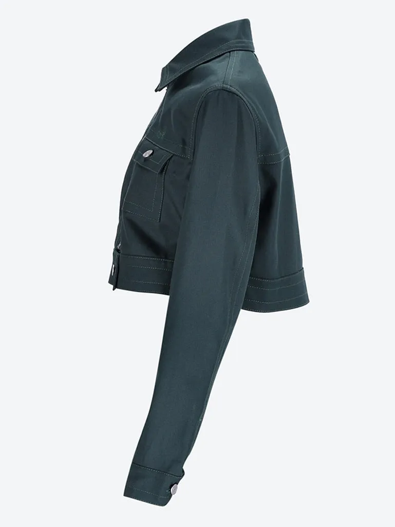 Relaxed fit short jacket