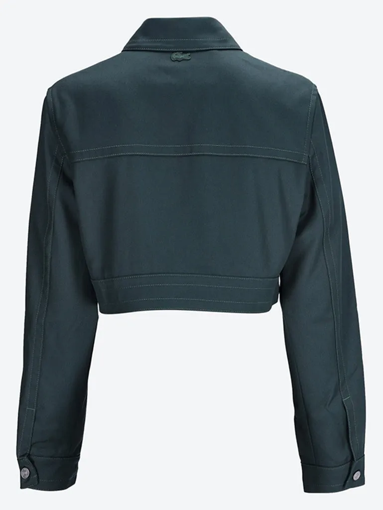 Relaxed fit short jacket