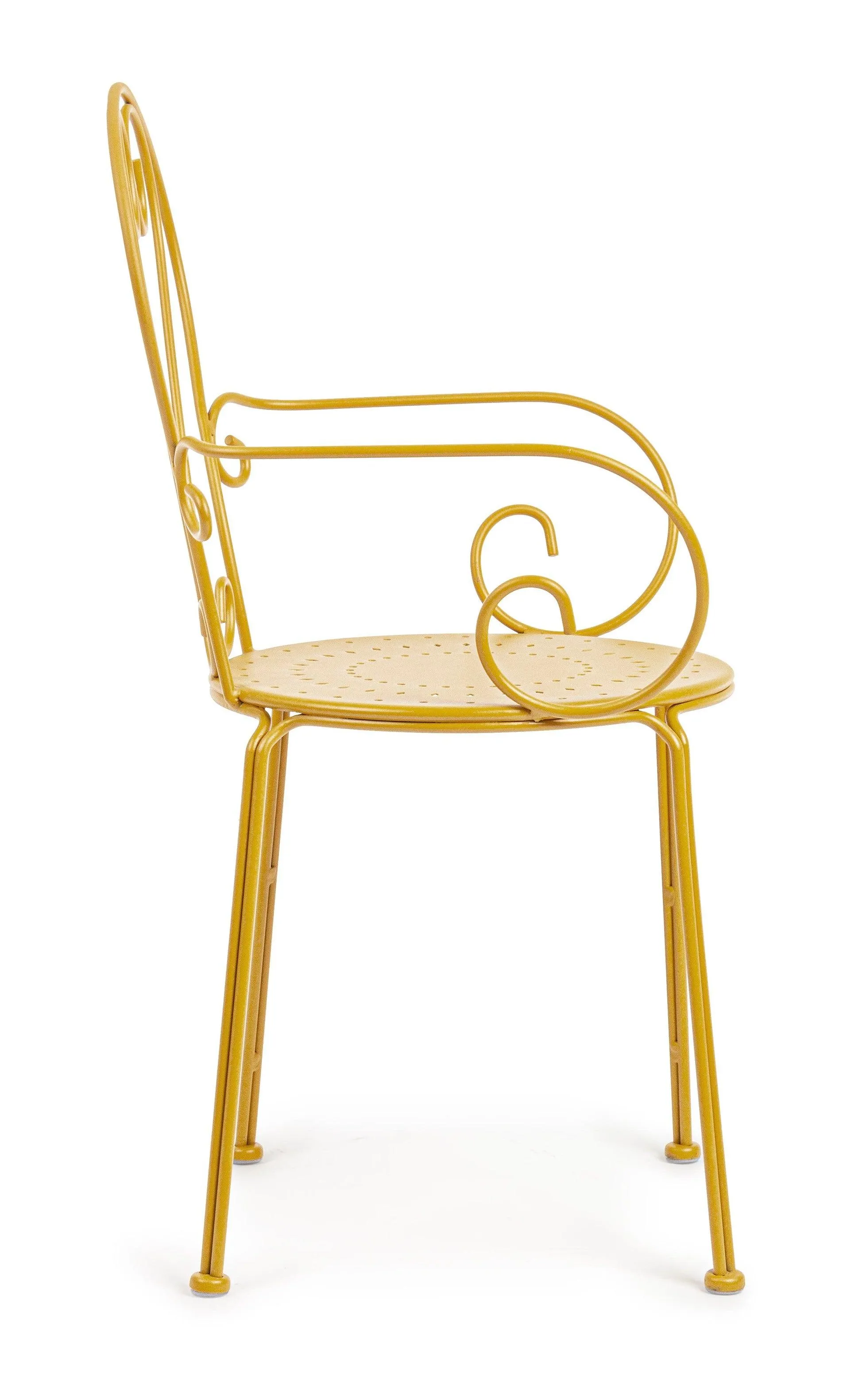 Sedie poltroncine da esterno liberty in ferro battuto verniciato 7 colori