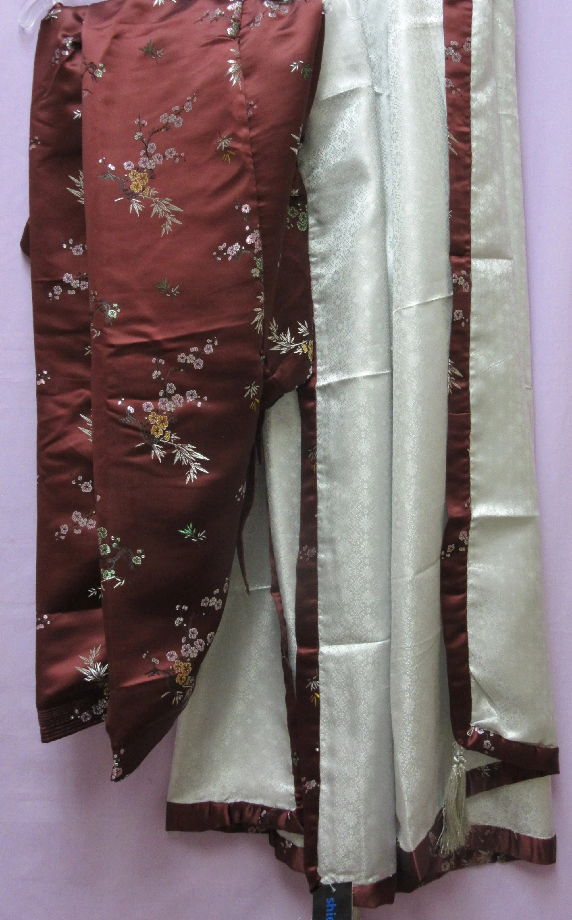Suit 7929 Silver Burgundy Shanghai Salwar Kameez Dupatta Large Size Shieno Sarees
