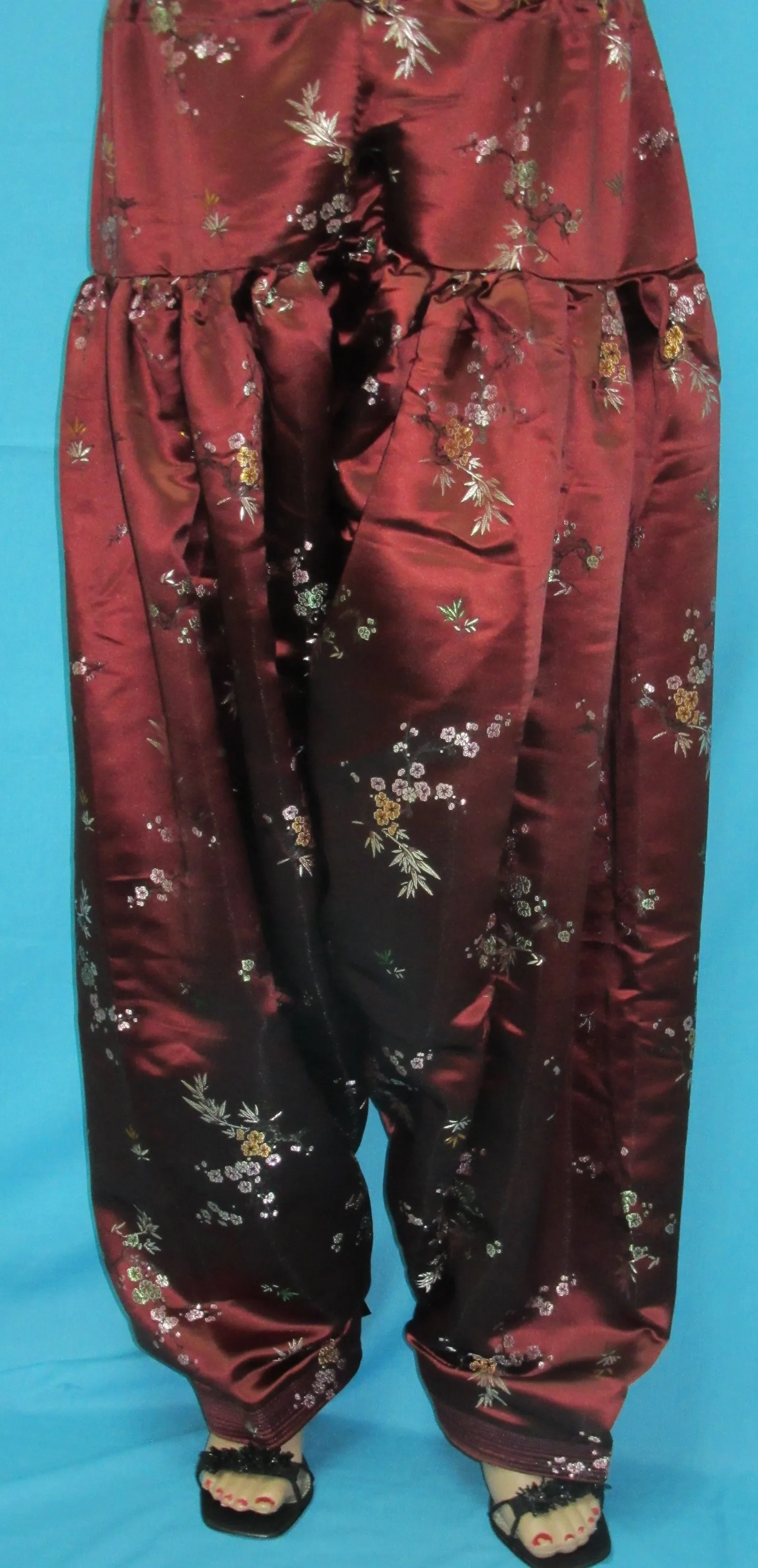 Suit 7929 Silver Burgundy Shanghai Salwar Kameez Dupatta Large Size Shieno Sarees