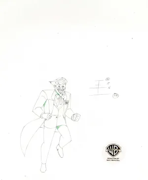 The New Batman Adventures Original Production Drawing: Joker