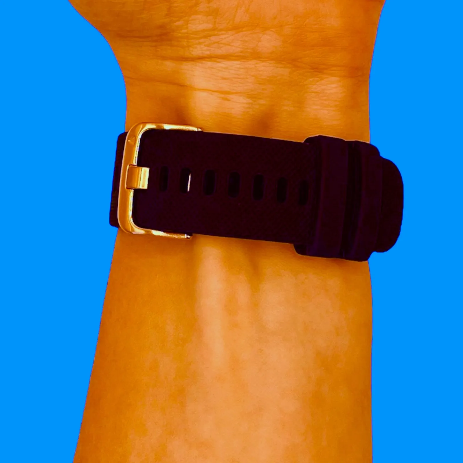 Timberland 22mm Range compatible Silicone Watch Straps with Rose Gold Buckles