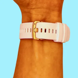Timberland 22mm Range compatible Silicone Watch Straps with Rose Gold Buckles