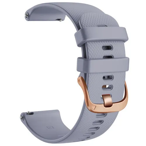 Timberland 22mm Range compatible Silicone Watch Straps with Rose Gold Buckles