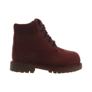 Timberland 6IN F/L WATERPROOF BOOT Toddler’s - BURGUNDY NUBUCK