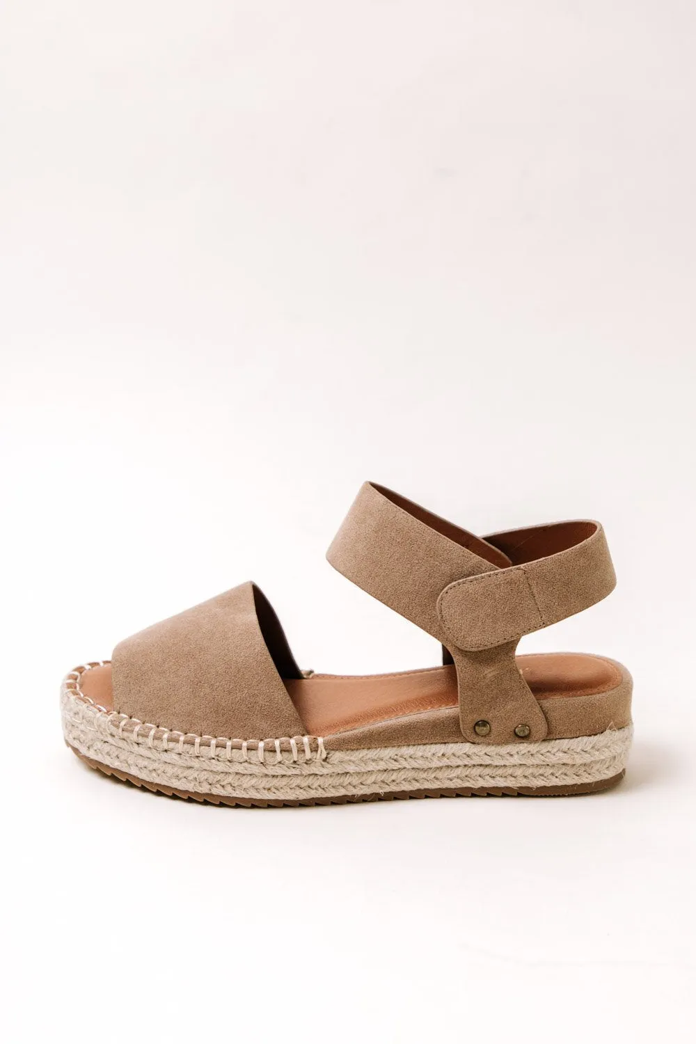 Valley Espadrille Sandal in Taupe
