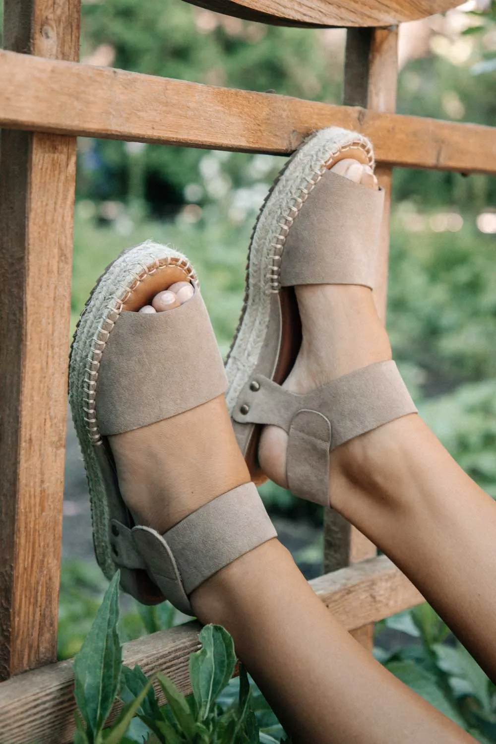 Valley Espadrille Sandal in Taupe